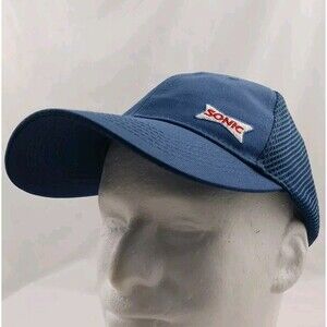 Sonic Drive-In Restaurant Employee Uniform Adjustable Snapback Hat/Cap-EXCELLENT